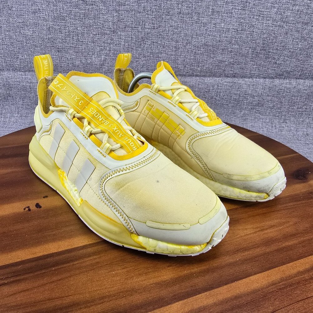 Adidas Nite Jogger‎ Yellow Sneakers Shoes Womens Size 10.5 - Picture 2 of 15